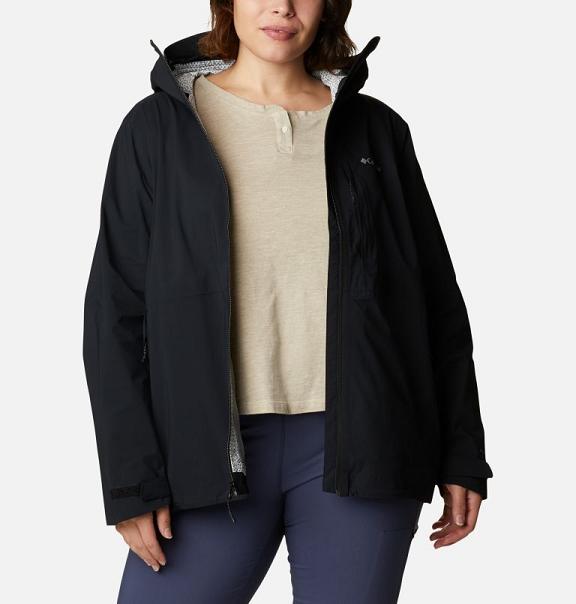 Columbia Omni-Tech Rain Jacket Black For Women's NZ89471 New Zealand